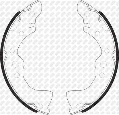 NiBK FN0636 - Brake Shoe Set autospares.lv