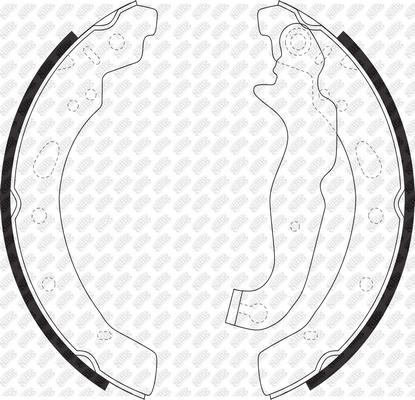 NiBK FN0630 - Brake Shoe Set autospares.lv