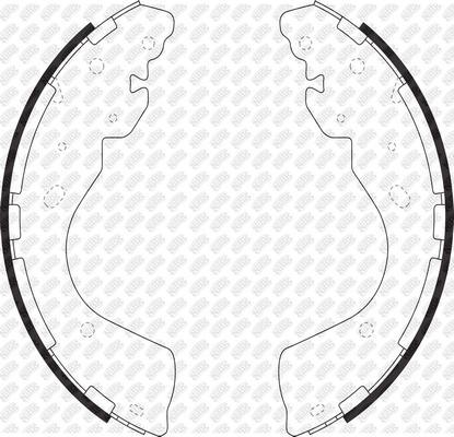 NiBK FN0637 - Brake Shoe Set autospares.lv