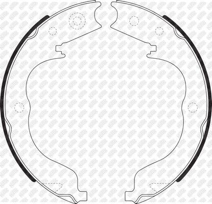 NiBK FN0625 - Brake Shoe Set, parking brake autospares.lv