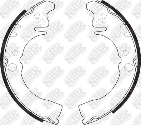 NiBK FN0036 - Brake Shoe Set autospares.lv