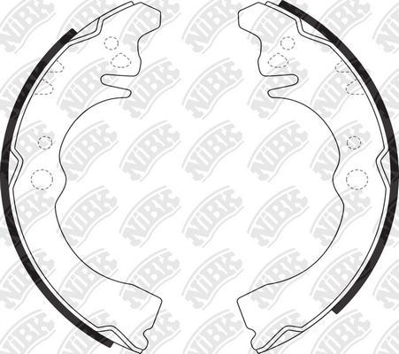 NiBK FN0029 - Brake Shoe Set autospares.lv