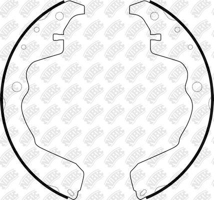 NiBK FN0704 - Brake Shoe Set autospares.lv