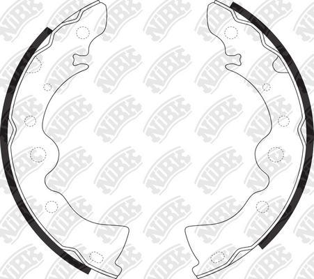 NiBK FN1167 - Brake Shoe Set autospares.lv