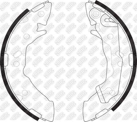 NiBK FN11162 - Brake Shoe Set autospares.lv