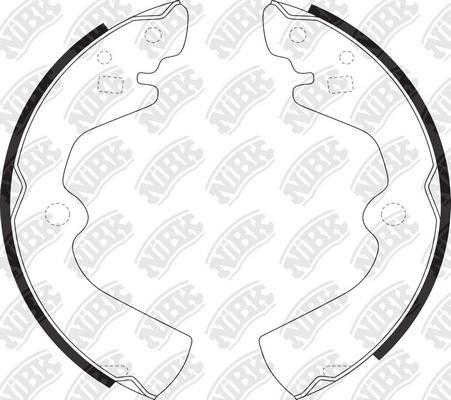 NiBK FN1170 - Brake Shoe Set autospares.lv