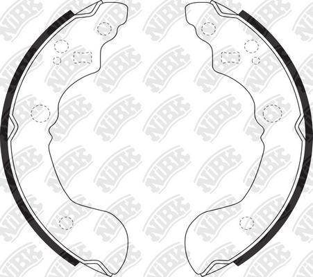 NiBK FN1223 - Brake Shoe Set autospares.lv