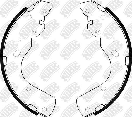 NiBK FN3416 - Brake Shoe Set autospares.lv