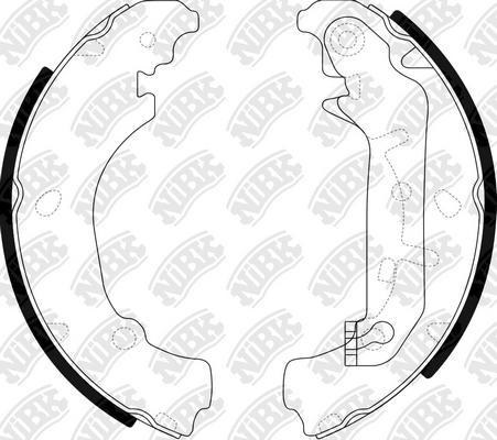 NiBK FN3421 - Brake Shoe Set autospares.lv