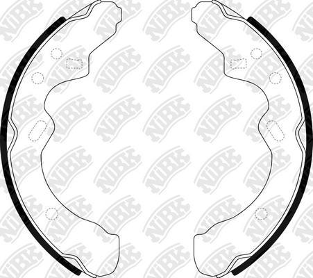 NiBK FN3358 - Brake Shoe Set autospares.lv