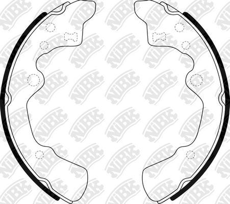 NiBK FN3372 - Brake Shoe Set autospares.lv