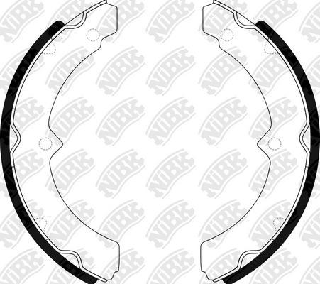 NiBK FN2316 - Brake Shoe Set autospares.lv