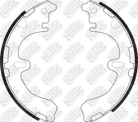 NiBK FN2311 - Brake Shoe Set autospares.lv