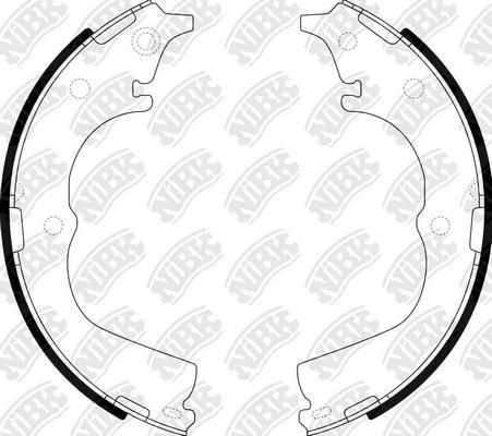 NiBK FN2317 - Brake Shoe Set autospares.lv