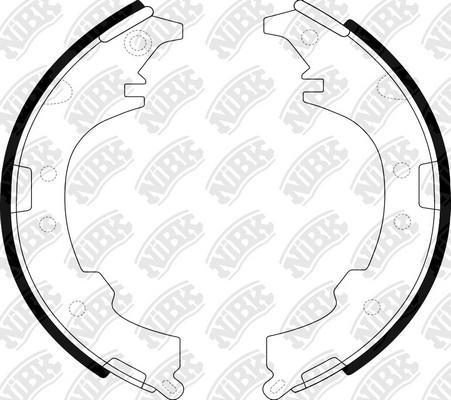 NiBK FN2339 - Brake Shoe Set autospares.lv