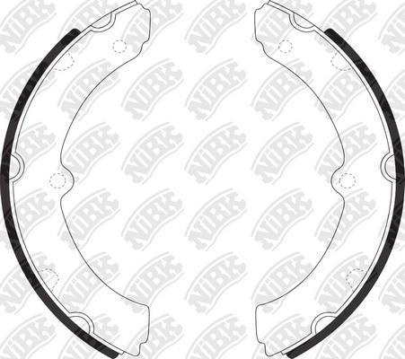 NiBK FN2294 - Brake Shoe Set autospares.lv