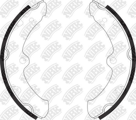 NiBK FN2297 - Brake Shoe Set autospares.lv