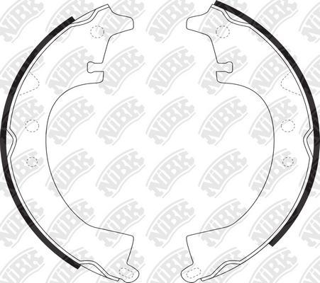 NiBK FN2232 - Brake Shoe Set autospares.lv