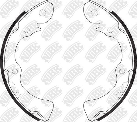 NiBK FN2237 - Brake Shoe Set autospares.lv