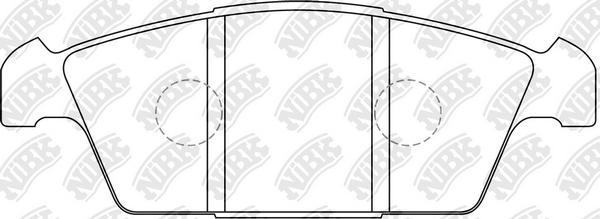 NiBK PN9183 - Brake Pad Set, disc brake autospares.lv