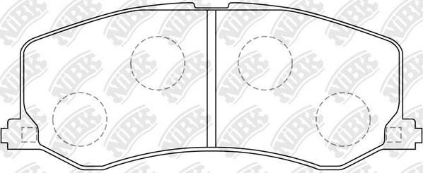 NiBK PN9208 - Brake Pad Set, disc brake autospares.lv