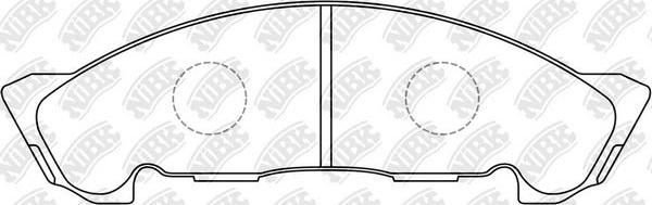 NiBK PN4384 - Brake Pad Set, disc brake autospares.lv