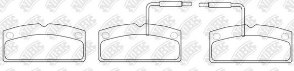 NiBK PN42003W - Brake Pad Set, disc brake autospares.lv