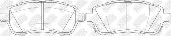 NiBK PN5544 - Brake Pad Set, disc brake autospares.lv