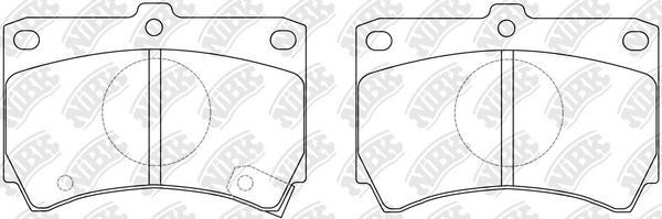 NiBK PN5138 - Brake Pad Set, disc brake autospares.lv