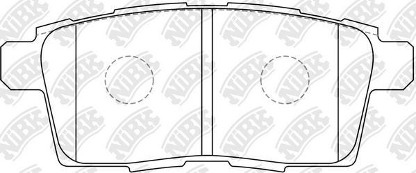 NiBK PN5814 - Brake Pad Set, disc brake autospares.lv