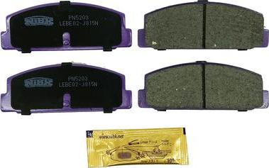 NiBK PN5203 - Brake Pad Set, disc brake autospares.lv