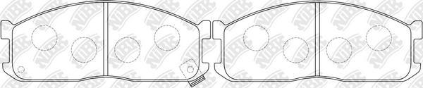 NiBK PN5211 - Brake Pad Set, disc brake autospares.lv