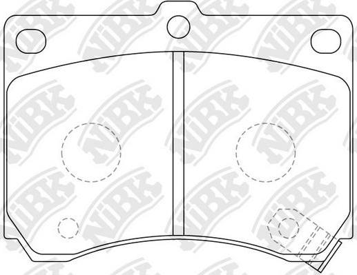 NiBK PN5230 - Brake Pad Set, disc brake autospares.lv