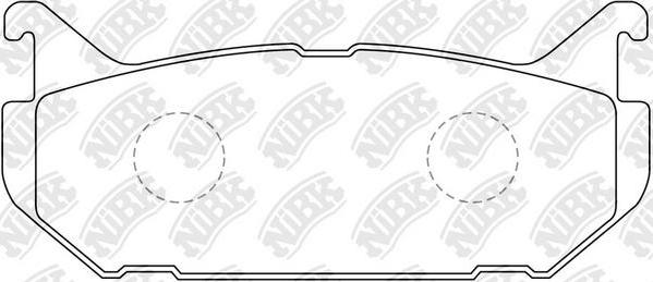 NiBK PN5238 - Brake Pad Set, disc brake autospares.lv