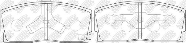 NiBK PN6214 - Brake Pad Set, disc brake autospares.lv