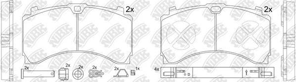 NiBK PN0919 - Brake Pad Set, disc brake autospares.lv