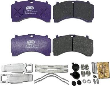 NiBK PN0919 - Brake Pad Set, disc brake autospares.lv