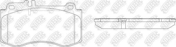 NiBK PN0491 - Brake Pad Set, disc brake autospares.lv