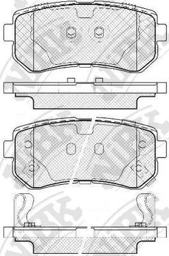 NiBK PN0466 - Brake Pad Set, disc brake autospares.lv