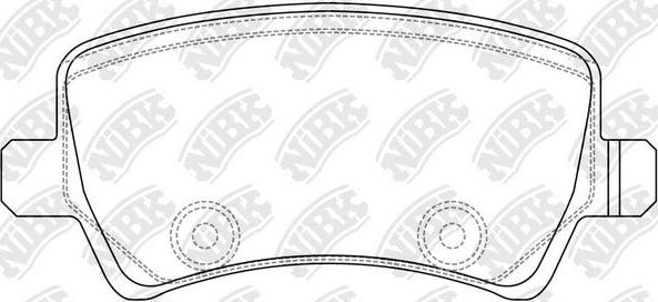 NiBK PN0463 - Brake Pad Set, disc brake autospares.lv