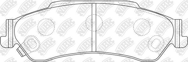 NiBK PN0414 - Brake Pad Set, disc brake autospares.lv