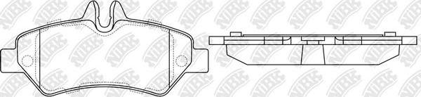 NiBK PN0412 - Brake Pad Set, disc brake autospares.lv