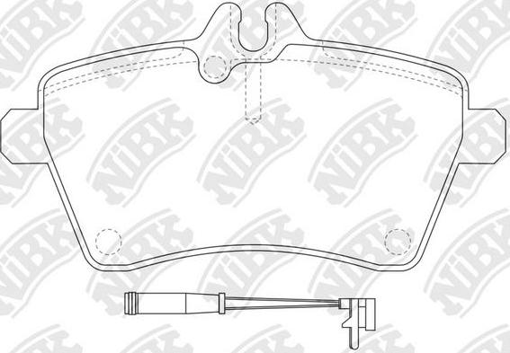 NiBK PN0489W - Brake Pad Set, disc brake autospares.lv