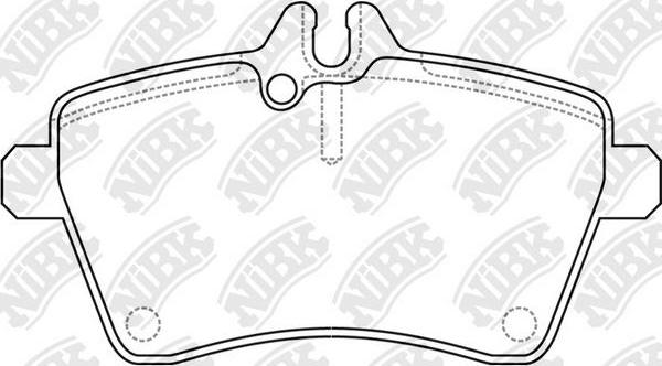 NiBK PN0489 - Brake Pad Set, disc brake autospares.lv