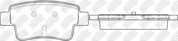 NiBK PN0481 - Brake Pad Set, disc brake autospares.lv