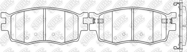 NiBK PN0435 - Brake Pad Set, disc brake autospares.lv