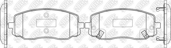 NiBK PN0438 - Brake Pad Set, disc brake autospares.lv