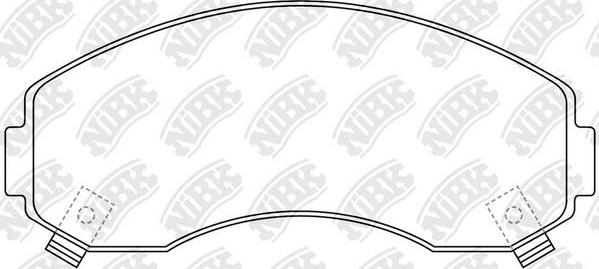 NiBK PN0433 - Brake Pad Set, disc brake autospares.lv