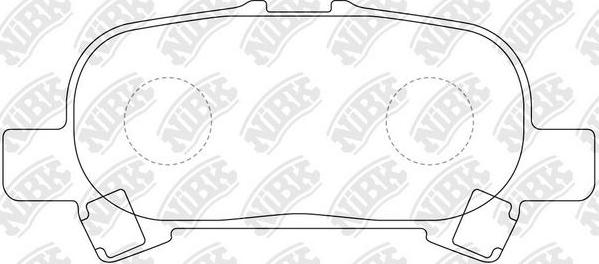 NiBK PN0427 - Brake Pad Set, disc brake autospares.lv