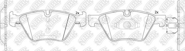 NiBK PN0545 - Brake Pad Set, disc brake autospares.lv